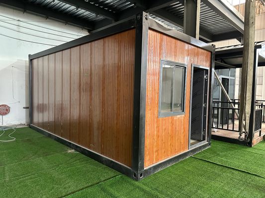 単一パッケージ サイズ 600X600X300cm 収納庫 オフィス用 寮 20 40ft ポータブル キャビン バンガロー