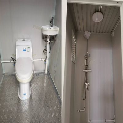 標準厚さ モダンスタイル モバイル 建設現場 プリファブ トイレ 屋外デザイン サンドイッチパネル 携帯トイレ