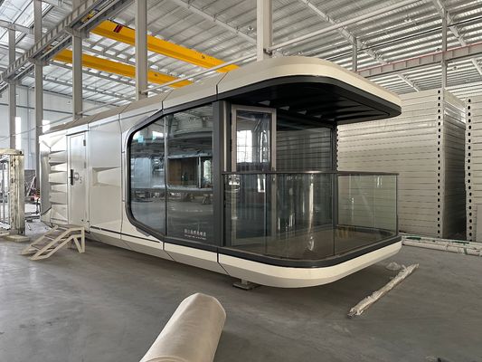 豪華屋外リゾート モバイル プリファブ 小型住宅 ホーム スペース カプセル リビング コンテナハウス ホテル用 カスタマイズされた色