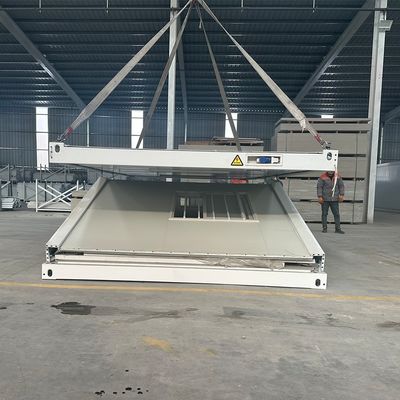 迅速な設置 準備済み 20ft 30ft 40ft スチール ガラス ウール サンドイッチパネル 折りたたみコンテナ セキュリティドア付きの家