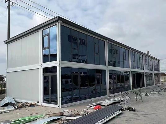 20ft プリファブリケート 移動式 離れるコンテナハウス オフィス用 環境に優しい 耐久性 安定性 安定性