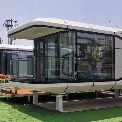 20'/40' コンテナでホテルのための屋外プリファブスペースカプセルハウス 輸送と荷物