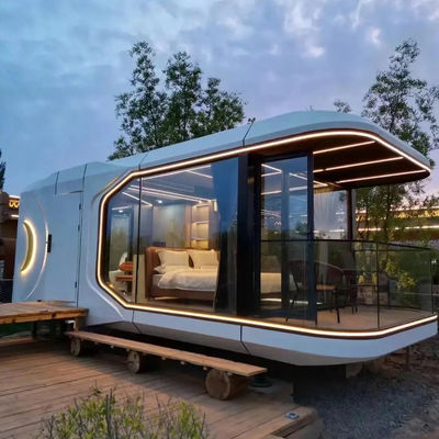 屋外キャビンハウス スペースカプセル 20'/40'コンテナのホテルのためのプリファブリックカプセルルーム