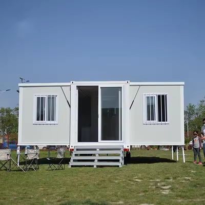 コンテナ 送料 カスタマイズされた色 20ft 40ft 拡張可能なコンテナハウス キッチンとリビング 3 ベッドルーム