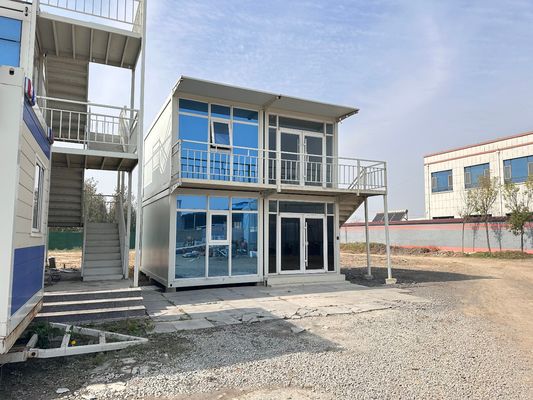 カスタマイズされたサイズ 防腐 防水 防火 鋼 20ft 40ft プリファブ フラット パック コンテナハウス 簡単に設置