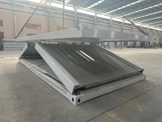 セキュリティドア 20ft 40ft 迅速な設置 プリファブ 折りたたみ 小型住宅 移動型 ジグザグ 折りたたみ コンテナハウス 仮設寮