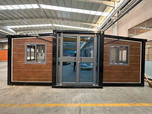 40HQコンテナ輸送と荷物のための迅速な建造 現代のデザインのプリファブリックプリファブ拡張可能な折りたたみコンテナハウス
