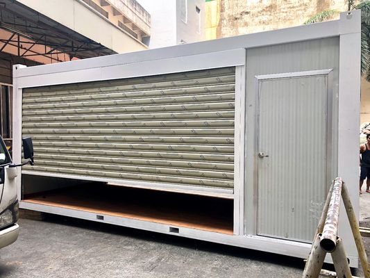 コンテナ出荷 鉄筋鋼筋構造 サンドウィッチパネル 40フィート 屋外オフィス用の移動コンテナハウス