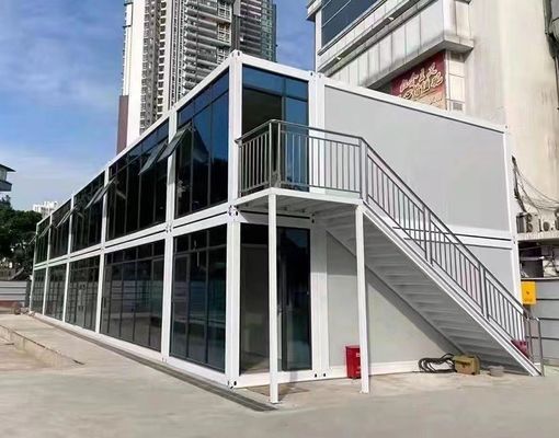 コンテナ出荷 鉄筋鋼筋構造 サンドウィッチパネル 40フィート 屋外オフィス用の移動コンテナハウス