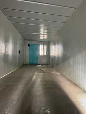 宿泊施設 ヴィラ内 警備箱 警備室 トイレ 折りたたみコンテナ 先進技術付きのコンテナハウス