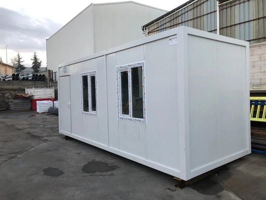 多機能 20ft 30ft 40ft 迅速な設置 フラットパック 収納容器 サンドウィッチパネル プリファブハウス