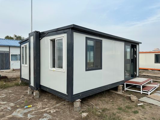 ビラ 迅速な建設 20 フィート 30 フィート 40 フィート 移動式 拡張可能なコンテナハウス キッチン