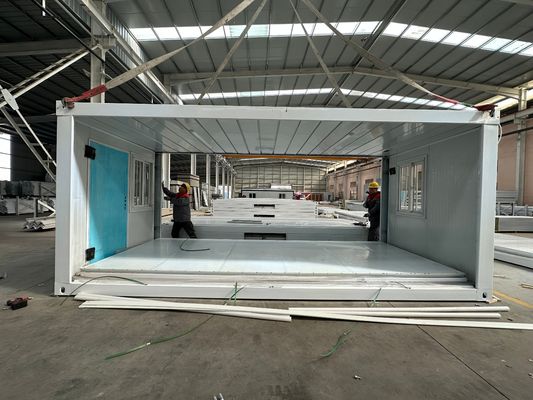 アルミ窓 20/40 Ft コンテナホーム モダンプレファブ コンテナハウス 臨時建築のための折りたたみ セキュリティドア