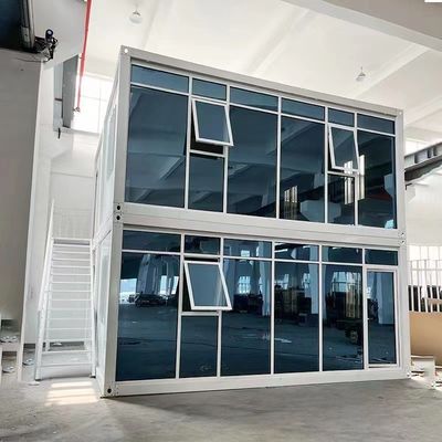 白色またはカスタマイズされた色 切り離せるコンテナ コンパクトハウジング モジュール式建設システム サンドイッチパネル付きバンハウス