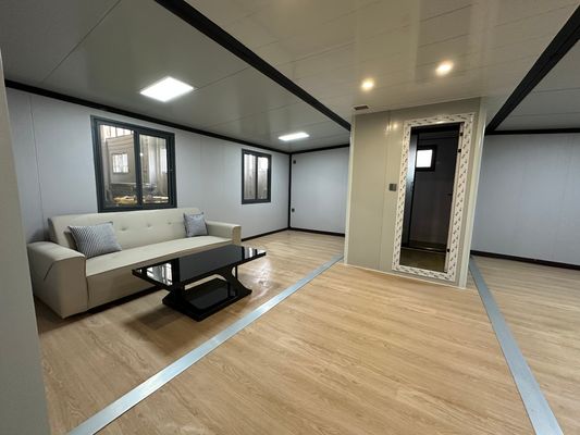 柔軟な組み立て 豪華 携帯 防火 防水 壁面 屋外 モバイル ホーム 拡張可能な コンテナ 家 ヴィラ