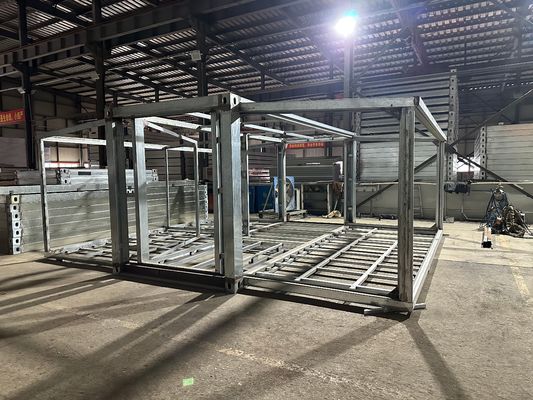スチール 迅速なビルド キャンプ版 キャンプ バターフライ 携帯型移動ホーム トイレとシャワー付き リビングハウス キャビン