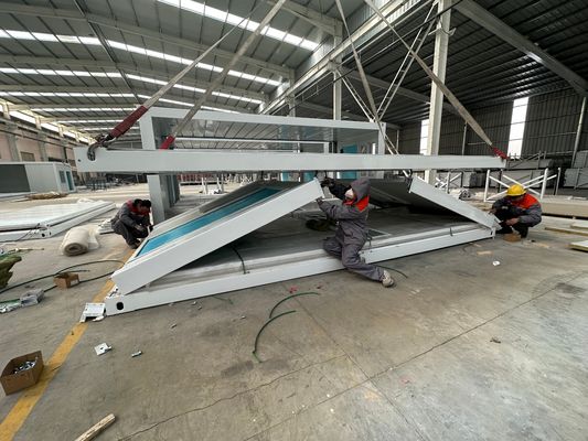 20FT/40FT カスタマイズされたモジュラーハウス 快適な熱と音隔断 低炭素エネルギー節約の折りたたみ容器