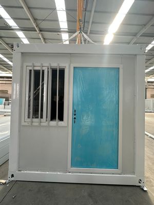 簡単に組み立てられる 折りたたむキオスク サンドイッチパネル 輸送 折りたたむ鋼コンテナハウス 屋根の防水
