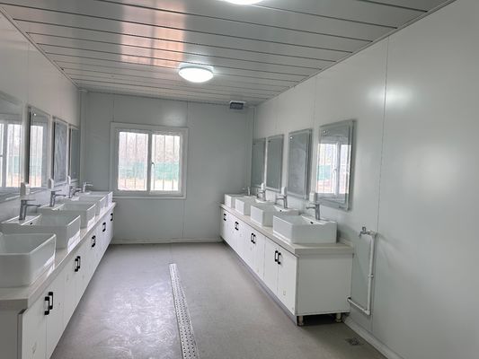 休憩施設 浴室とキッチン付きプリファブハウス フラットパック ティニハウス プリファブコンテナハウス トルコ