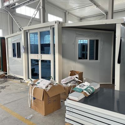 オーダーメイド 40フィート拡張可能なコンテナハウス トップ屋根水性屋根システム設計
