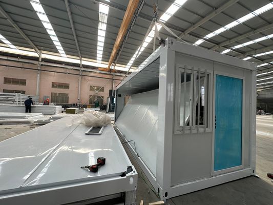 柔軟な組み立て 40 Ft ハリケーン 防災 折りたたみコンテナハウス ポータブル モバイルハウス 折りたたみコンテナハウス オフィス用