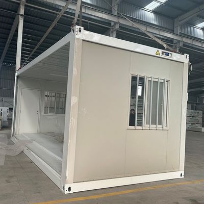 現代のスタイルのプリファブ折りたたむコンテナハウスと70%の建設時間の節約