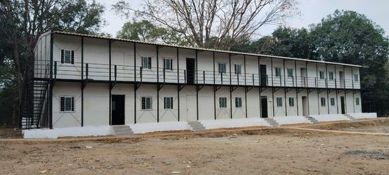 現代のプリファブリケート豪華住宅 ワークショップ用アパート 倉庫 建設事務所 青 白