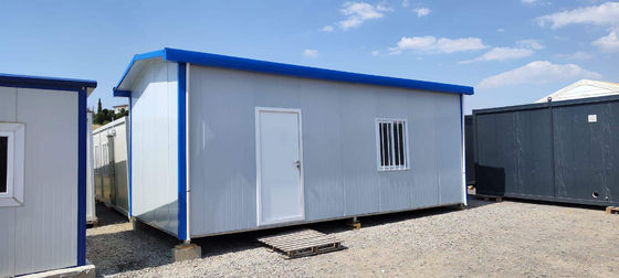 現代のプリファブリケート豪華住宅 ワークショップ用アパート 倉庫 建設事務所 青 白