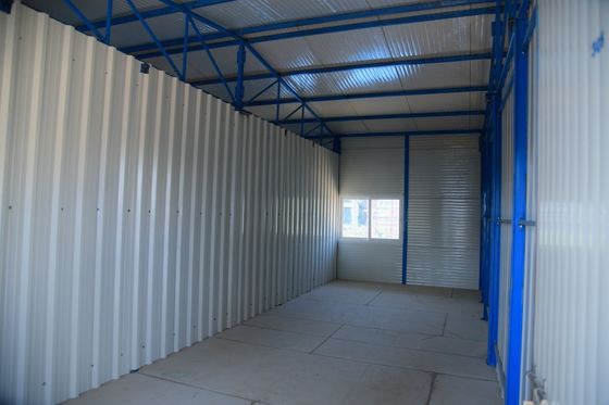 アルミの窓と木製の床 2階建てのガラスプリファブ家庭用家