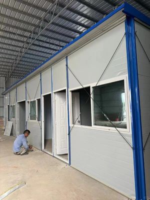 ワークショップ 倉庫 建設 事務所 鉄製 プリファブリックハウス 50/75/100mm 波サンドイッチパネル 壁