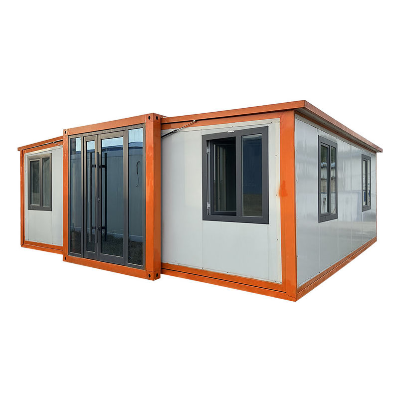 カスタマイズされた色 モダン 20ft 40 Ft モバイルリビング 拡張可能なコンテナハウス 鉄筋付きの風力抵抗性 プリファブリック別荘