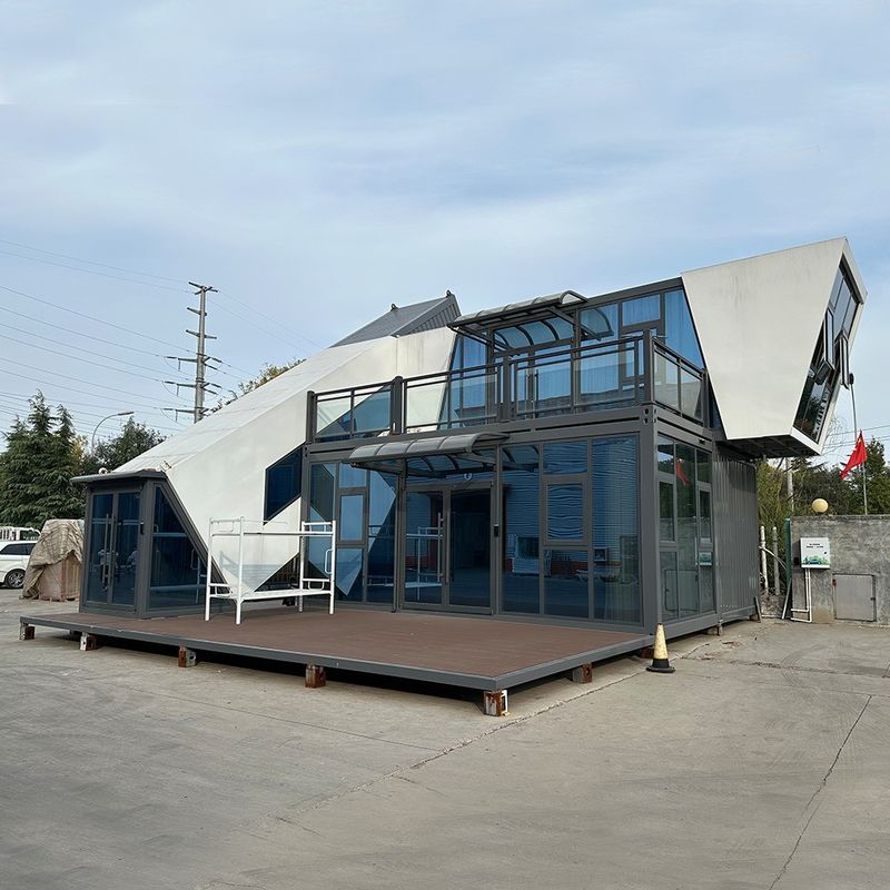 カスタマイズされたサイズ 防腐 防水 防火 鋼 20ft 40ft プリファブ フラット パック コンテナハウス 簡単に設置