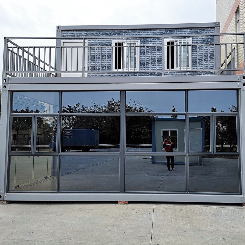 切り離せる40フィートのサンドイッチパネル プリファブリック モジュール式 工事現場 労働者の住居 フラットパック コンテナハウス